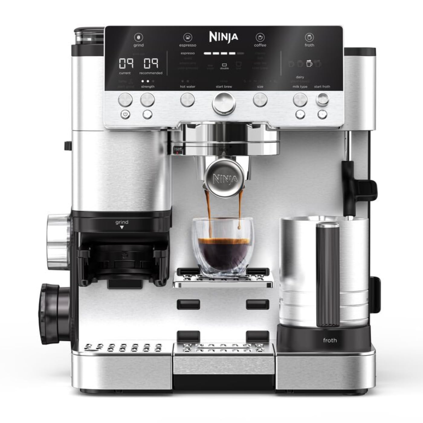 Ninja Luxe Premier 3-in-1 Coffee Machine, Silver (ES601UK) - W/Voucher