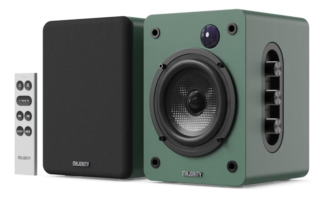 Majority D50X Wireless 60W Active Speakers, HDMI ARC, Aux, USB & Optical In - 3 Year Warranty