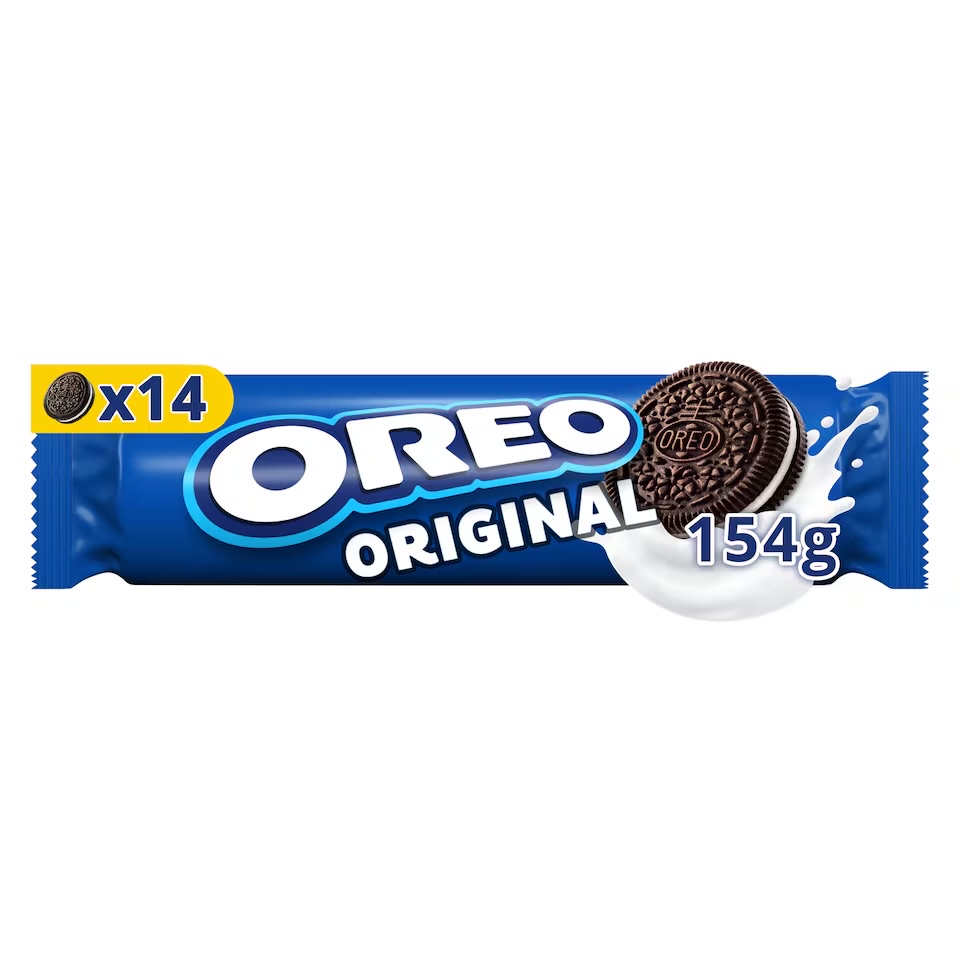 Oreo Vanilla Cookie Chocolate Sandwich Biscuits 154G - Clubcard Price