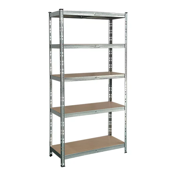 5 Shelf MDF & Steel Shelving Unit (H)1800mm (W)900mm (D)400mm - Free C&C Only