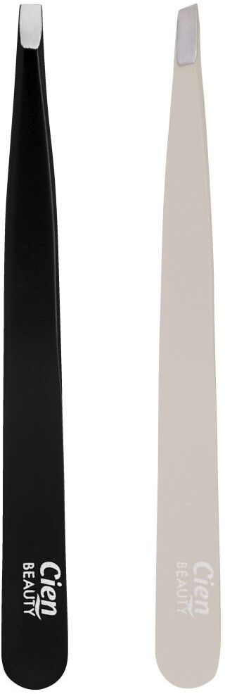 CIEN BEAUTY Set of Tweezers - 2 Pieces / Toenail Nippers/ Cuticle Nippers