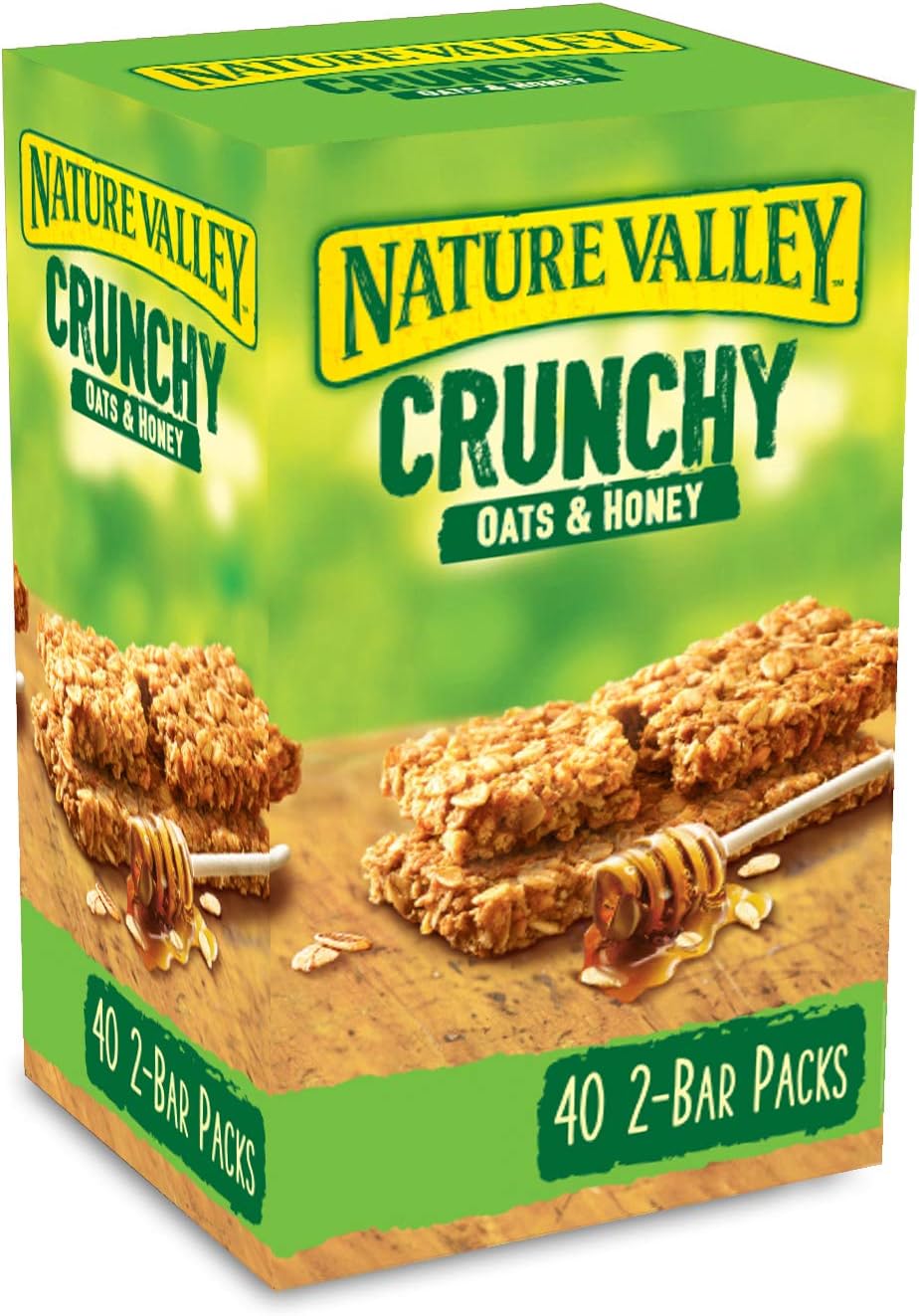 Nature Valley Crunchy Granola Bars Oats 'n' Honey 40 Pack 2 Bars Per Pack