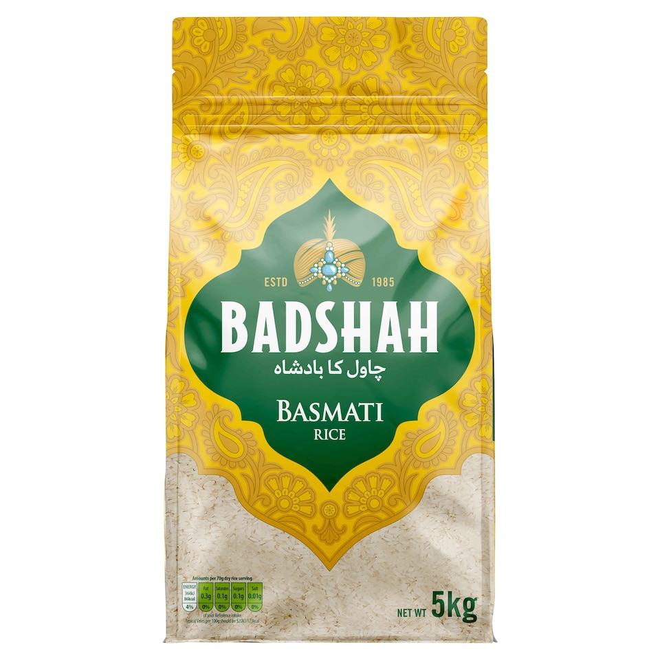 Badshah Superior Aged Basmati Rice 5Kg - Clubcard Price