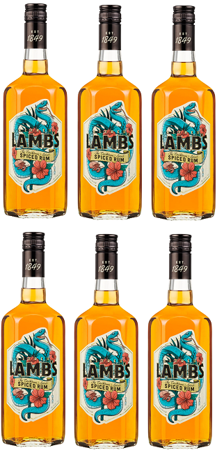 6x Lambs Spiced Rum, 30% - 70cl (6 For 4 - £10.33 Each)