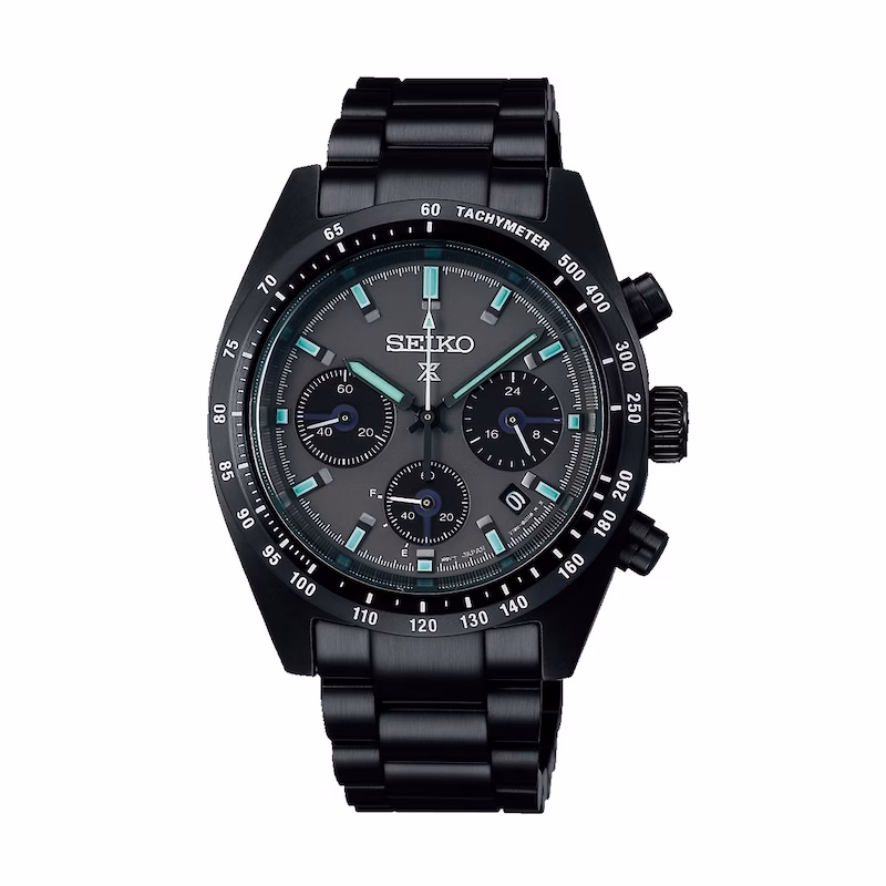 Seiko Prospex Black Series ‘Night Speedtimer’ Solar Chronograph Black Bracelet Watch