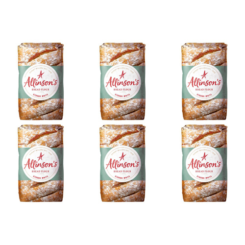6 x Allinson's Strong White Bread Flour - 1kg Bags
