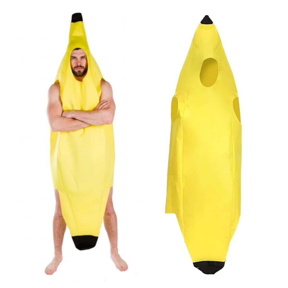Adult Fancy Dress Banana Costume - Sold by JIEYFC FBA