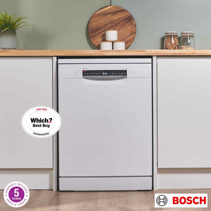 Bosch Series 6 Freestanding 14 Place Setting Dishwasher in White