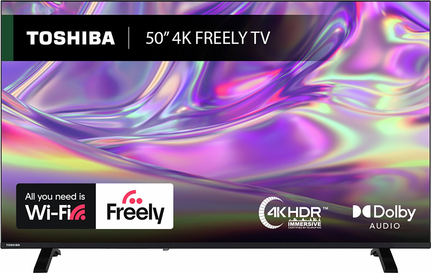 Toshiba 50Inch 50UV1563DB Smart 4K UHD HDR DLED Freely TV - Free C&C (Limited Stores)