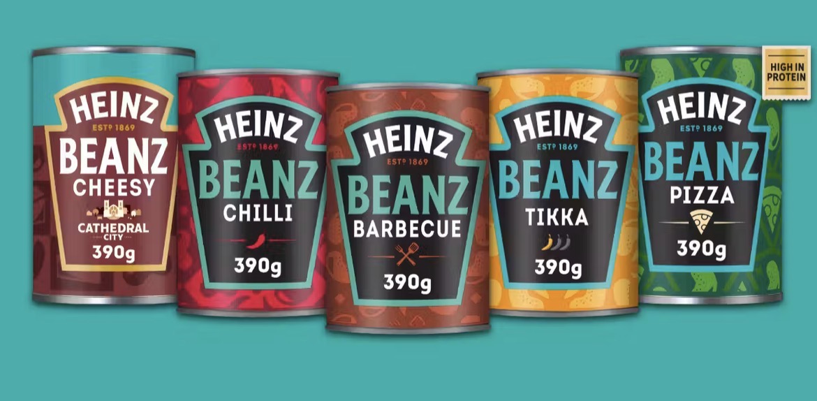 Heinz Beanz 390g - Barbecue, Chilli, Cheesy, Tikka and Pizza Beanz w/Coupon (Nectar Price) - 10000 Available