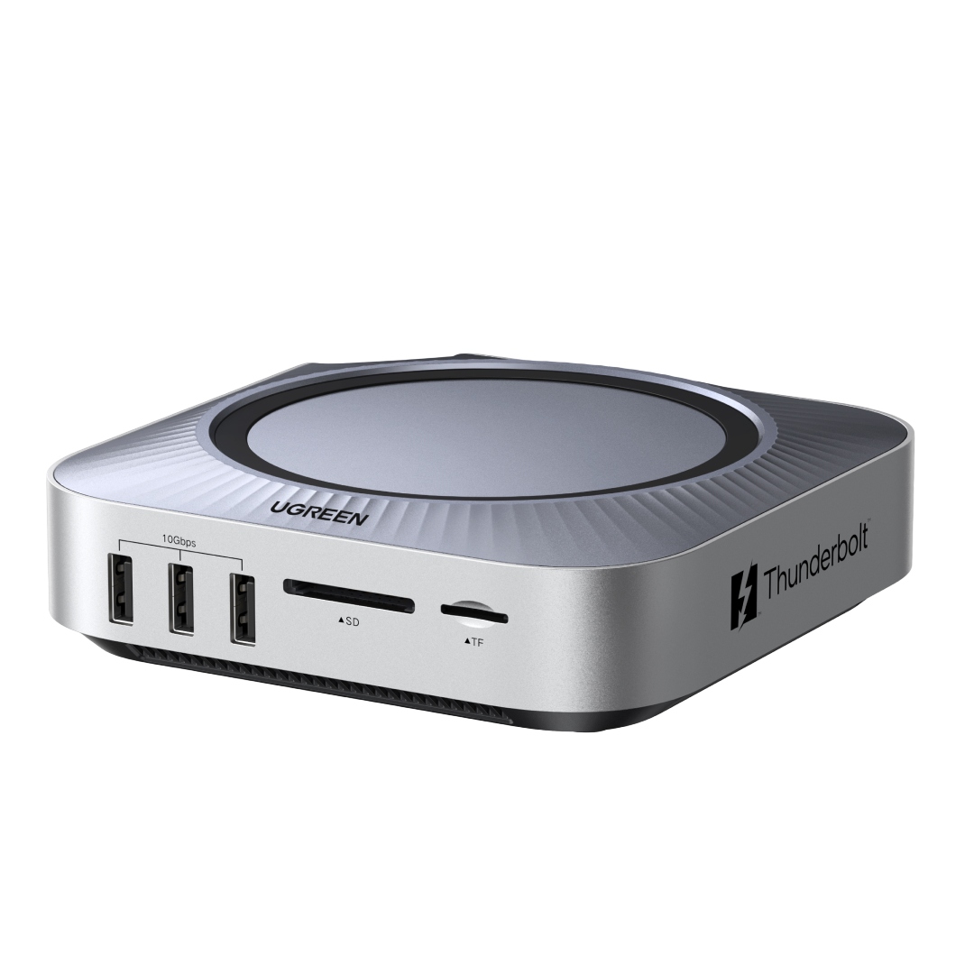 UGREEN Revodok Maxidok 10-in-1 Thunderbolt 5 Mac Mini Dock ( NVMe SSD slot / 4K120 / Displayport 2.1 / SD Card Reader )