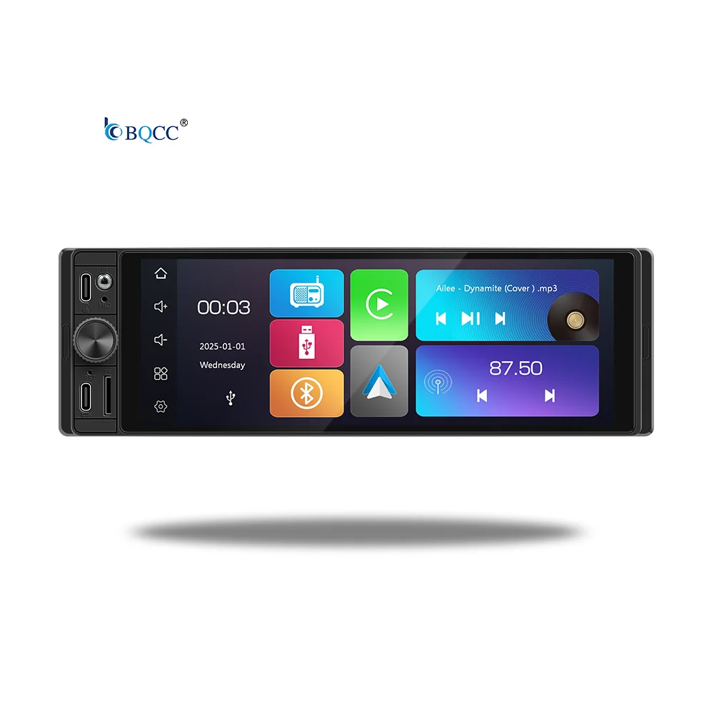 6.28" 1DIN Car MP5 Player – Wireless CarPlay/AA, HD Display, 3 USB, Reversing Camera Welcome Deal @ Shenzhen Chaopingyu Technology Co., Ltd.