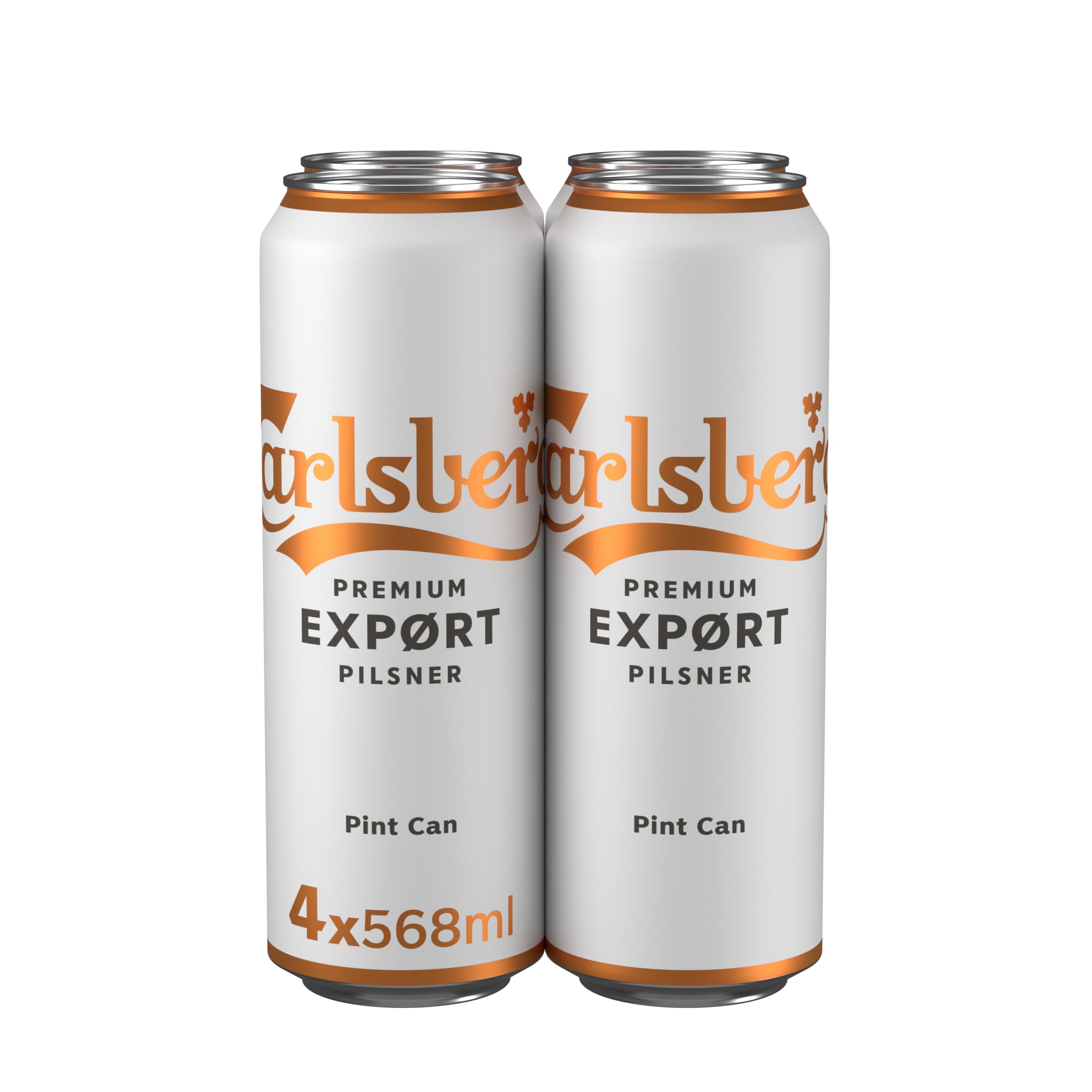 Carlsberg Export Lager Beer, 4 x 568ml ABV 4.8% With Voucher £3.37 Max S&S