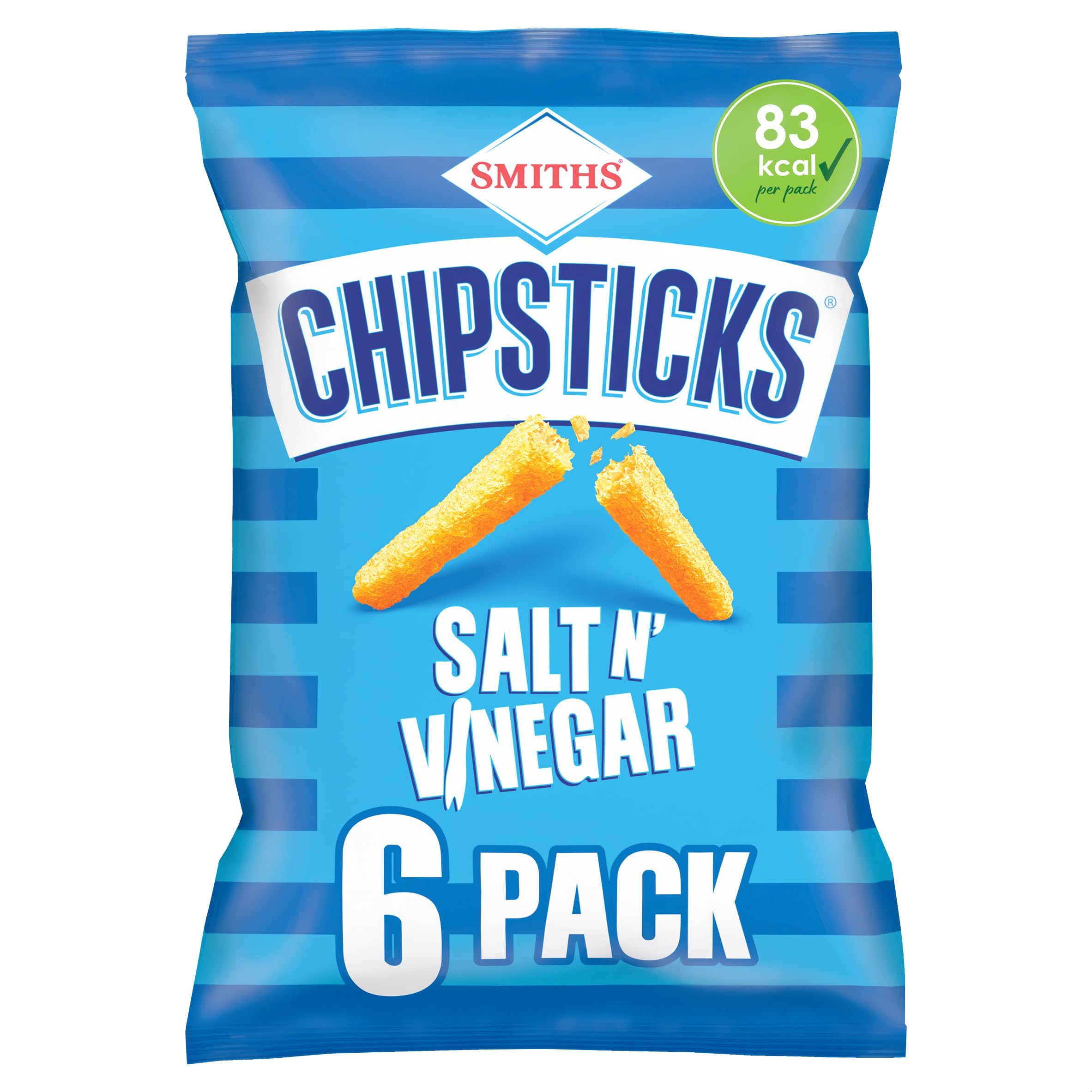 Chipsticks Salt & Vinegar Multipack Crisps 6 x 17g (£1.11 S&S)