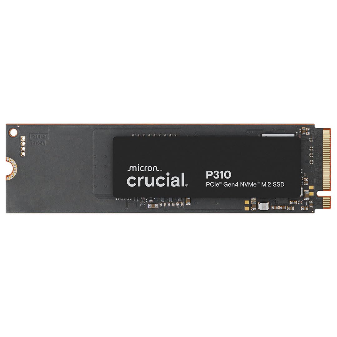 Crucial P310 1TB SSD M.2 2280 NVMe PCIe Gen4, Up to 7,100MB/s, Internal Solid State Drive - CT1000P310SSD801