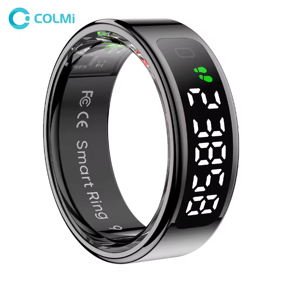 2025 COLMI R12 Smart Ring with Display Screen and Touch, Wireless Charging, Health Manager at ColMi official store Store