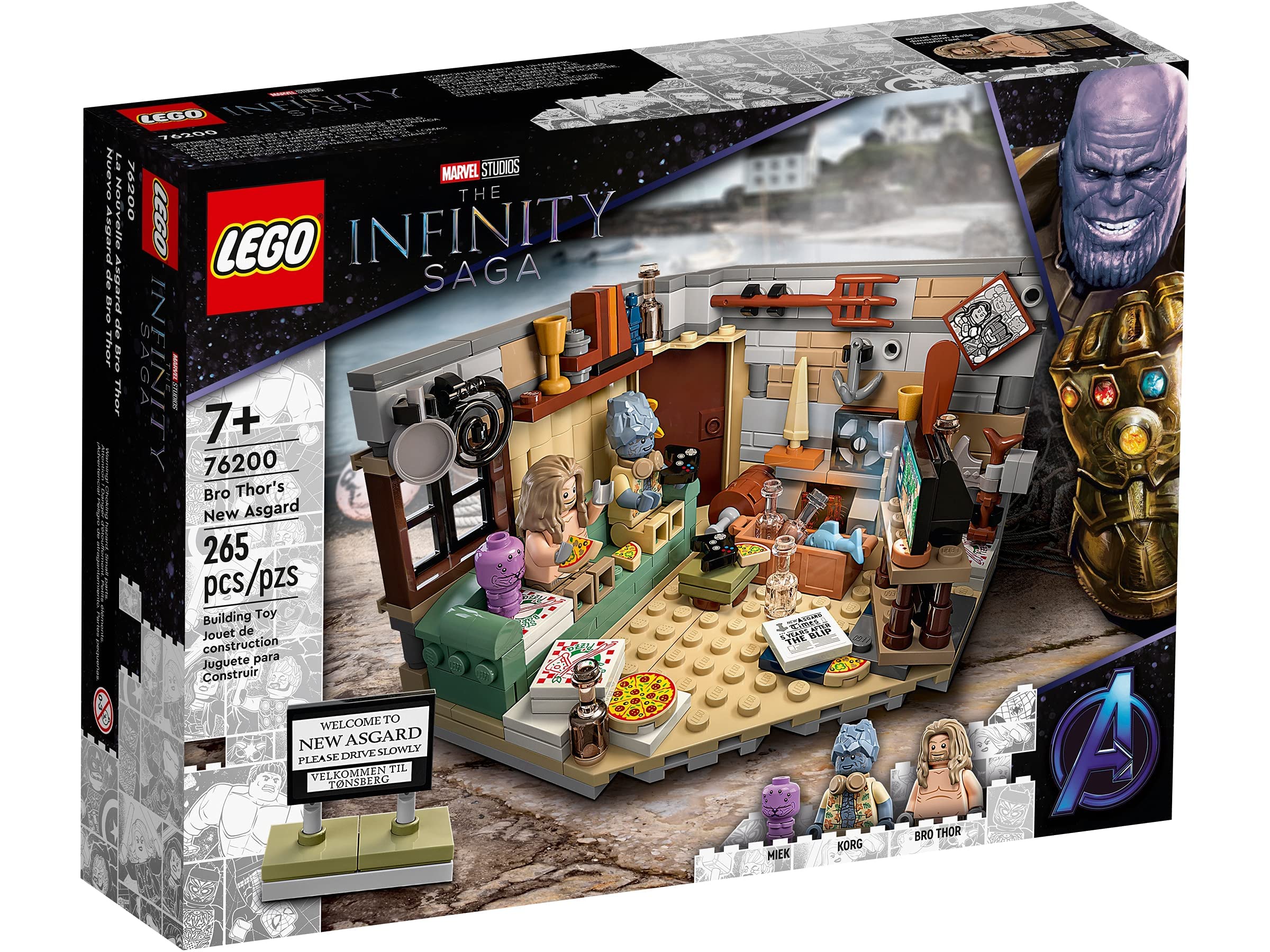 LEGO Marvel 76200, Avengers Endgame Bro Thor’s New Asgard (265 Pieces) Sold & Shipped by Amazon EU