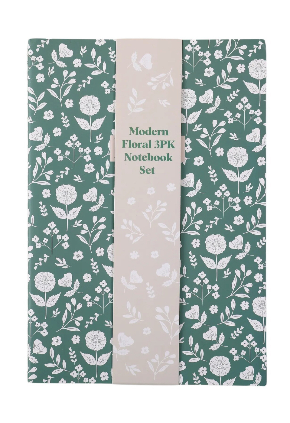 Pack of 3 Modern Floral Notebooks - Free C&C