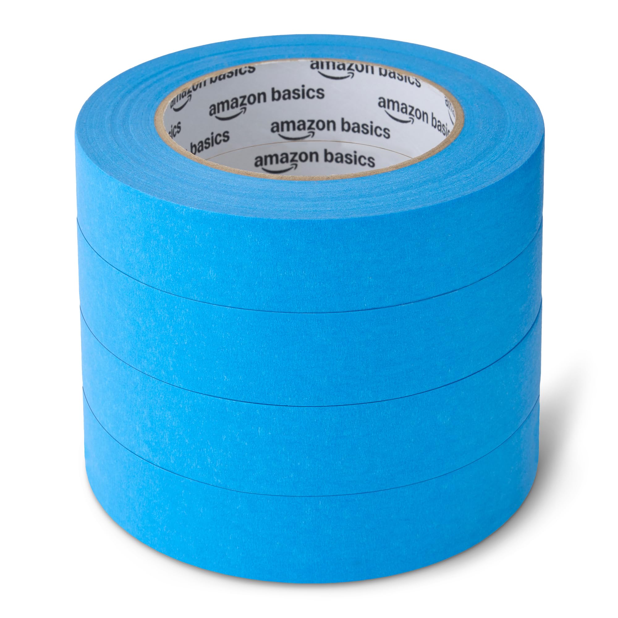 Amazon Basics Painters Tape Pack of 4 Rolls, 2.3 cm x 55 m, Blue