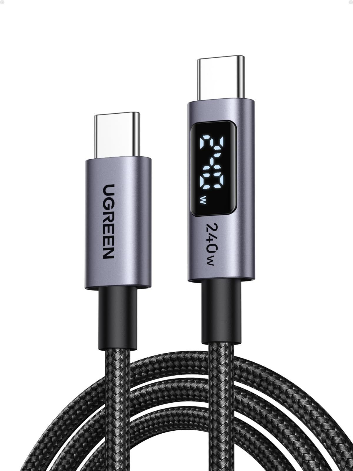 UGREEN 240W USB C to USB-C Cable with Built-in Digital Screen, 2M at checkout sold by UGREEN Group Limited UK / FBA