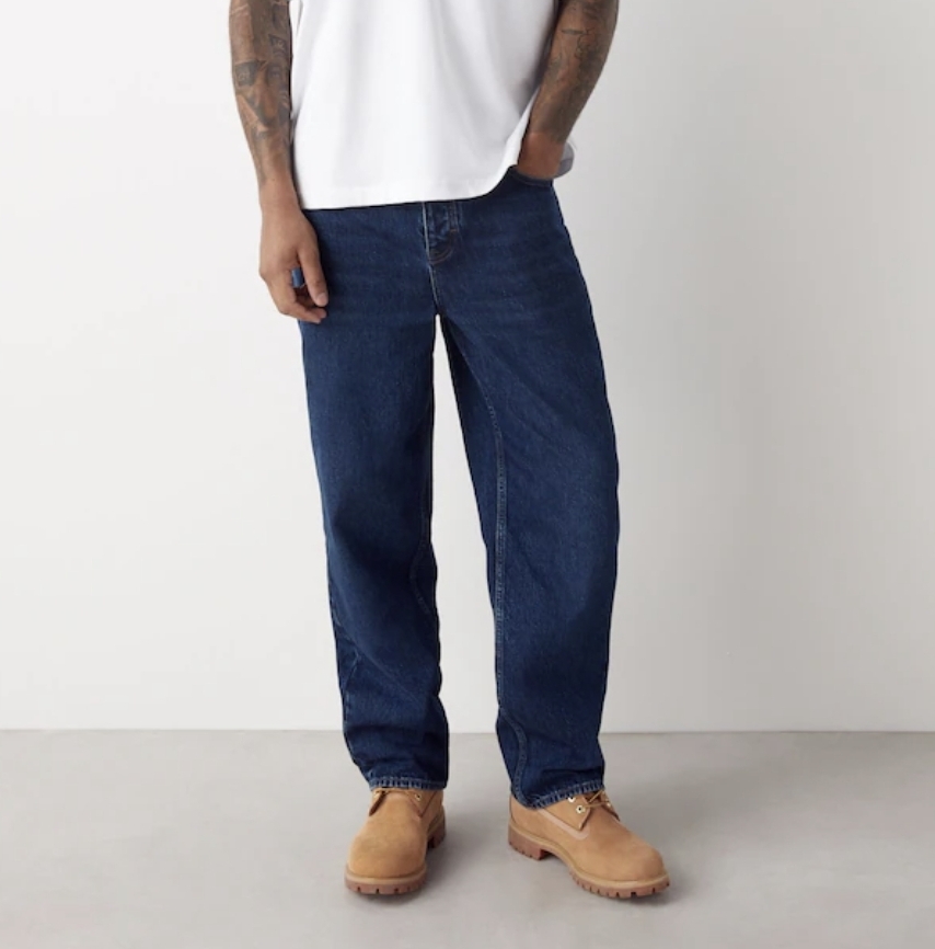 Next men's Blue Classic Vintage Relaxed Fit Vintage Wash Denim Jeans - Size 28-40 - free click and collect