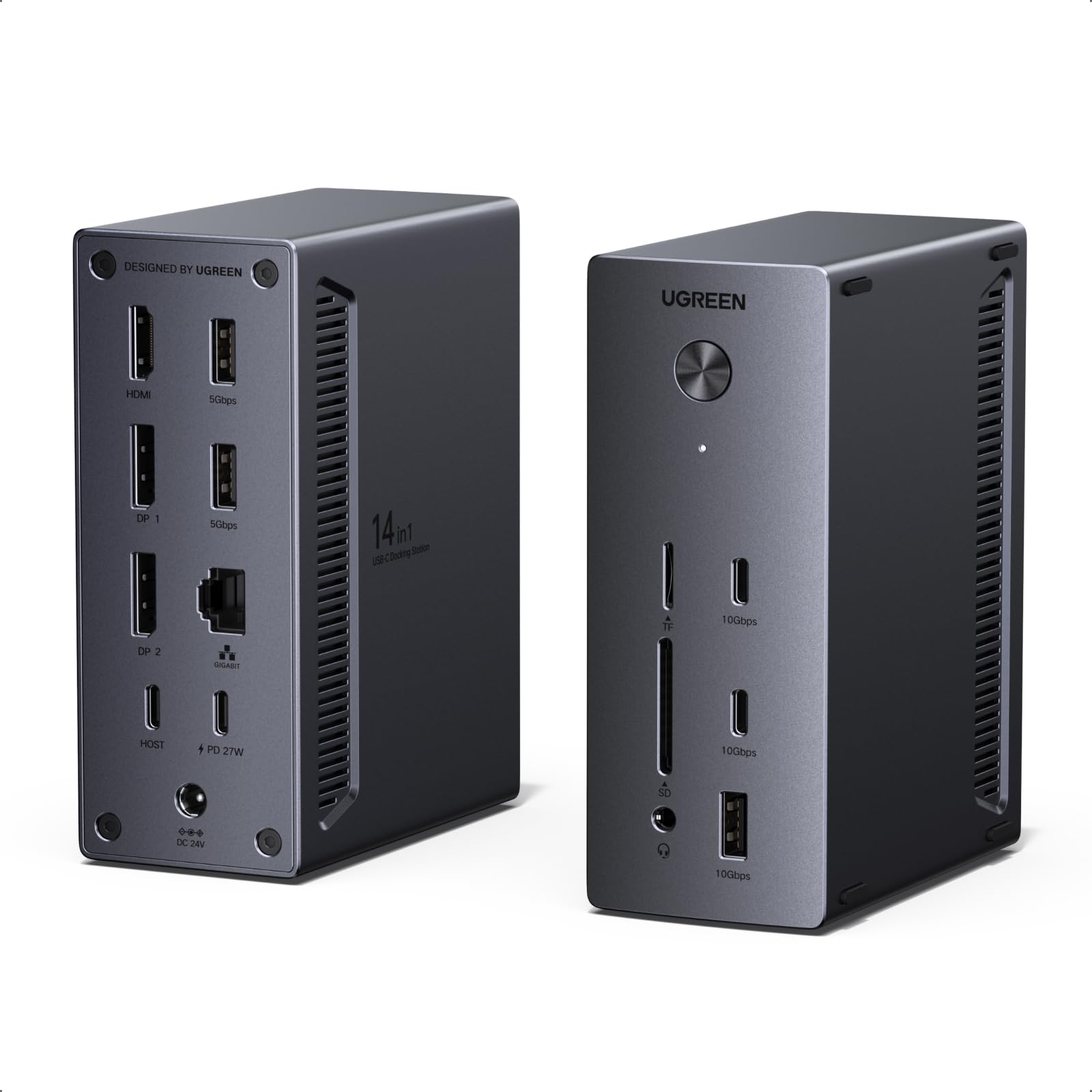 UGREEN 14-in-1 Laptop Docking Station with 140W power adaptor ( Triple 4K / 100W Max PD / 27W Max USB-C / Ethernet ) w/voucher @UGREEN/FBA