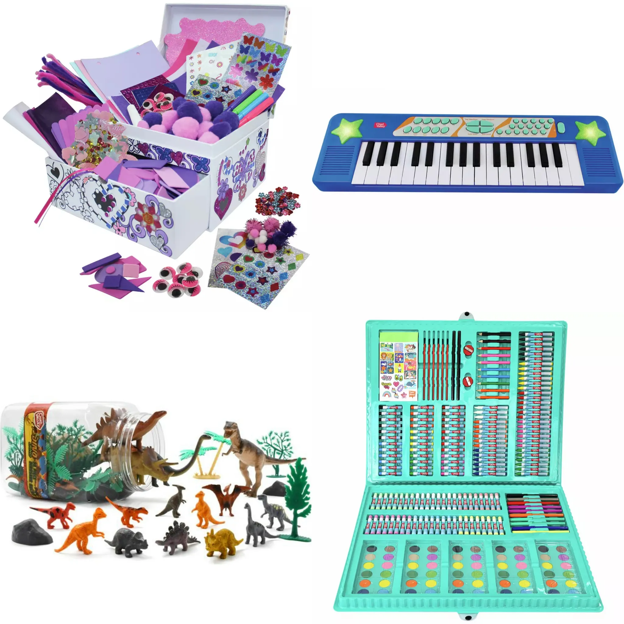 3 x £20 Toys eg Chad Valley 1000 Pcs Sparkle Box / 250 Piece Super Art Set / Potato Head Toys / Joie Mini Dolls Pushchair + More Free C&C