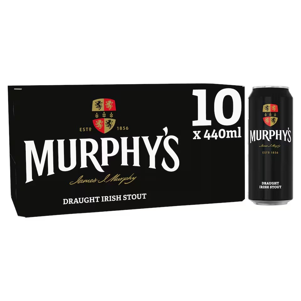 Murphy's Draught Irish Stout 10 x 440ml Cans (Clubcard Price)