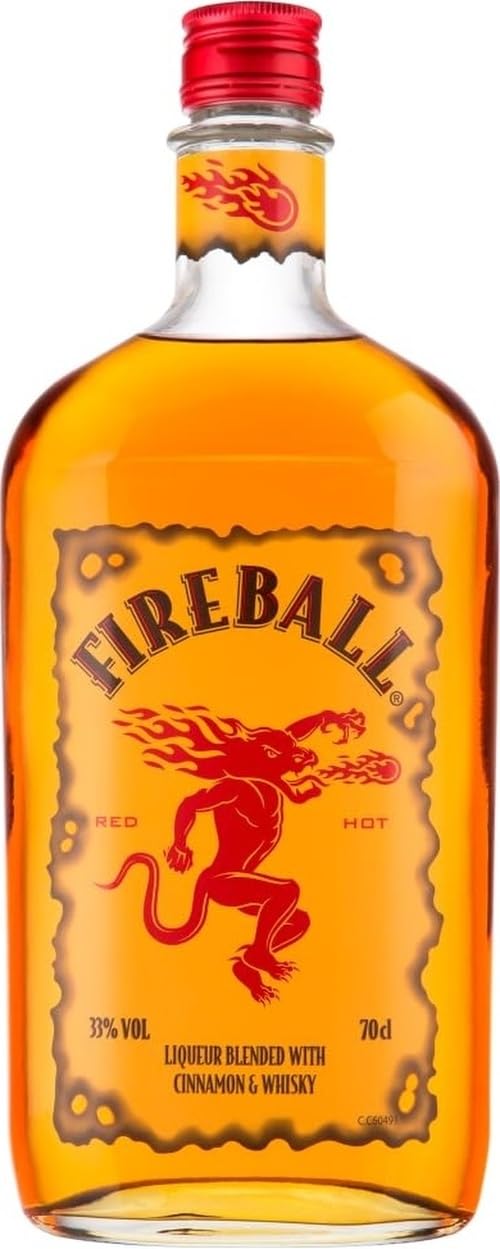 Fireball Cinnamon Whisky Liqueur, 70cl, 33% ABV