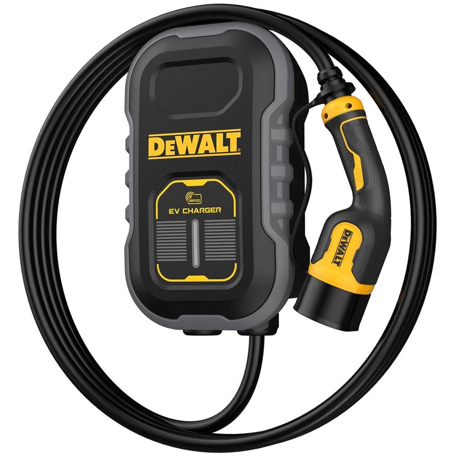 DEWALT Heavy Duty Smart Electric Vehicle Charging Station 230V 7.7kW Single Phase (Tethered) - Free C&C