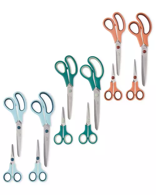 Easy Home Scissors Set 4 Pack - Various Colours