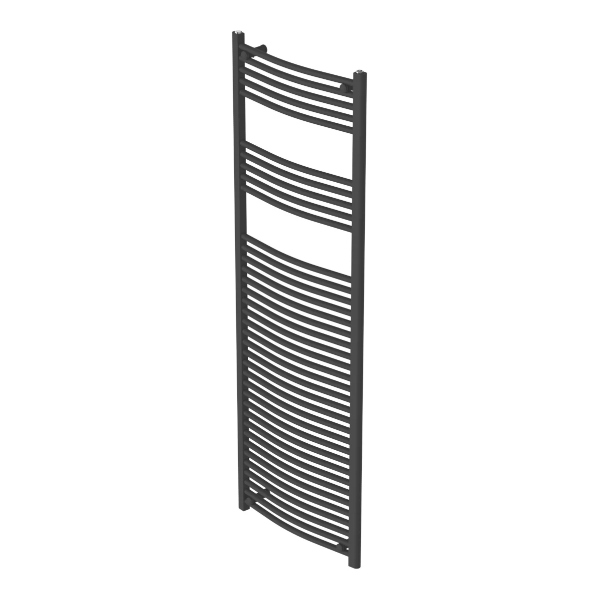 Flomasta 1800mm x 600mm 2890BTU Black Curved Towel Radiator (957AG) (Free C&C)