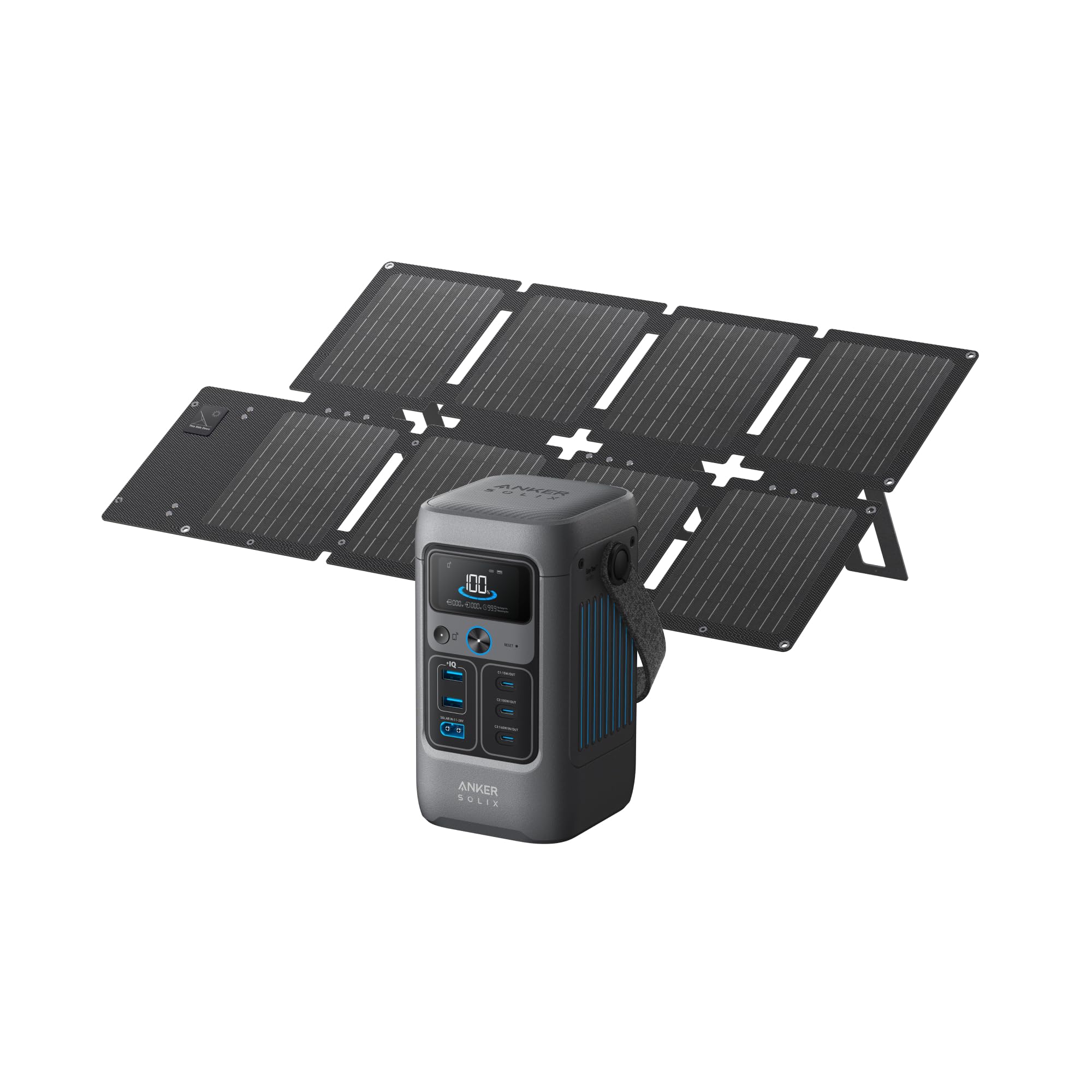 Anker SOLIX C200 DC, 192Wh 200W DC Power Bank Station with 60W Solar Panel @ AnkerDirect UK
