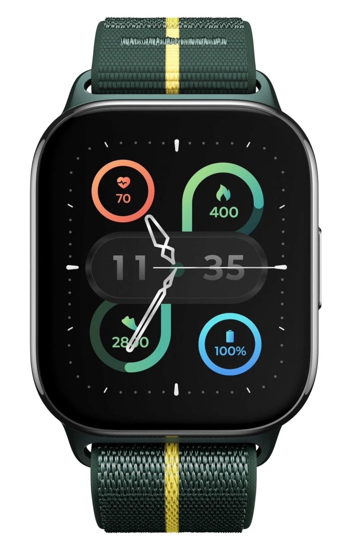 Motorola Moto Watch Fit Trekking Green 1.9" OLED 46mm Smartwatch 16-Day Battery AD360 FBA