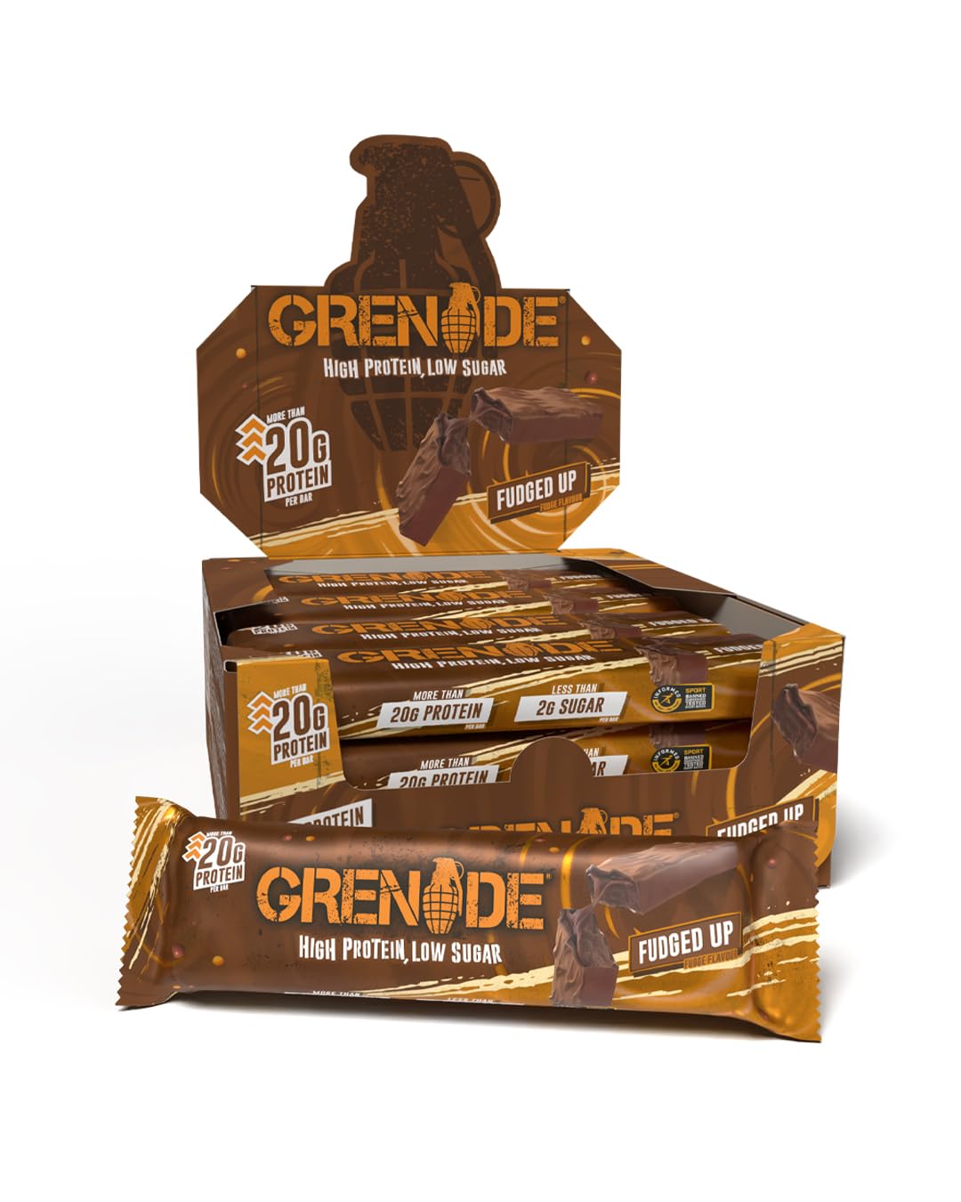 Grenade Fudged Up Protein Bars, 12 x 60 g - 3 FOR 2 £32.96 (£25.54 with max subscribe & save)