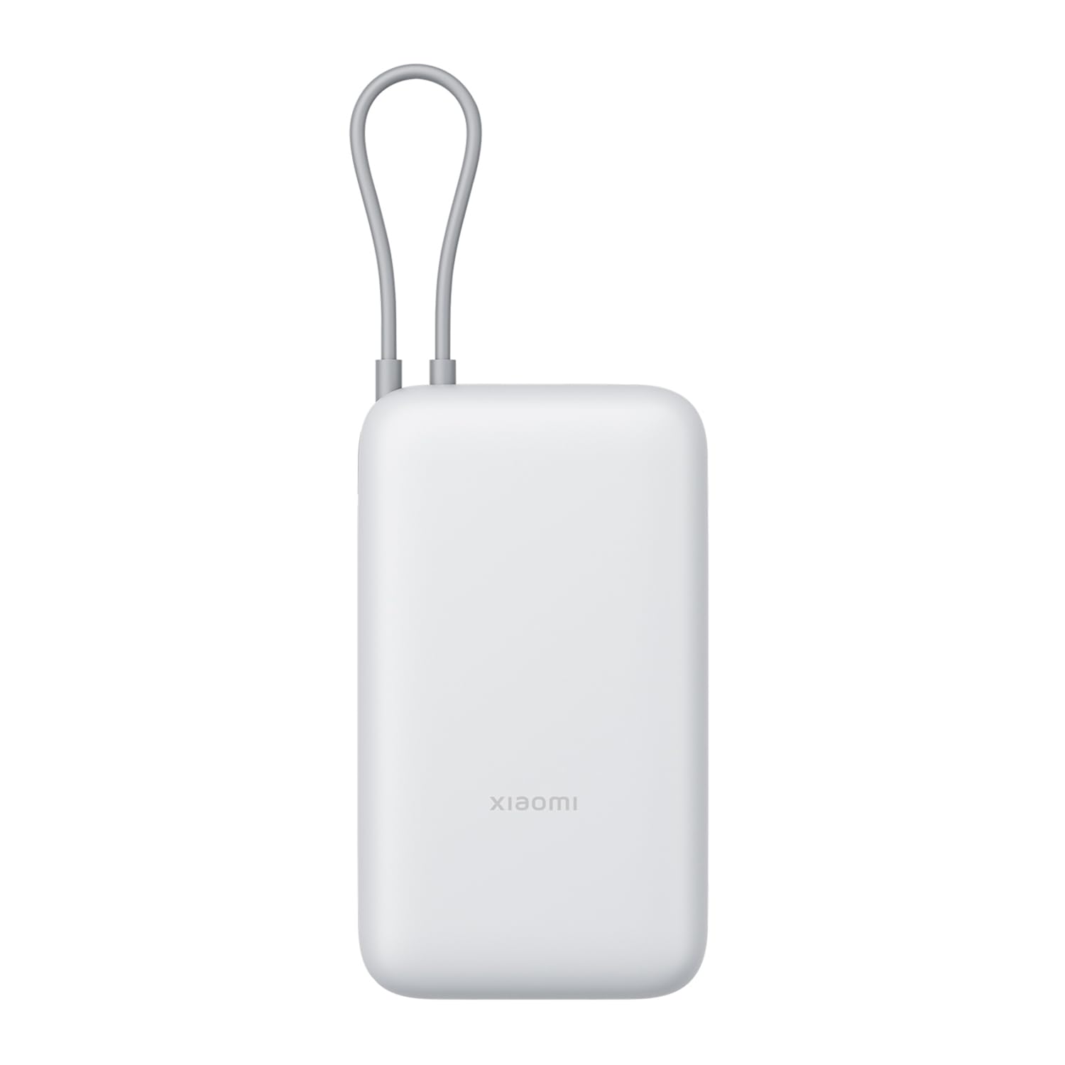 Xiaomi 22.5W Power Bank 20000mAh, Built-in Cable, Fast Charging, Light Grey