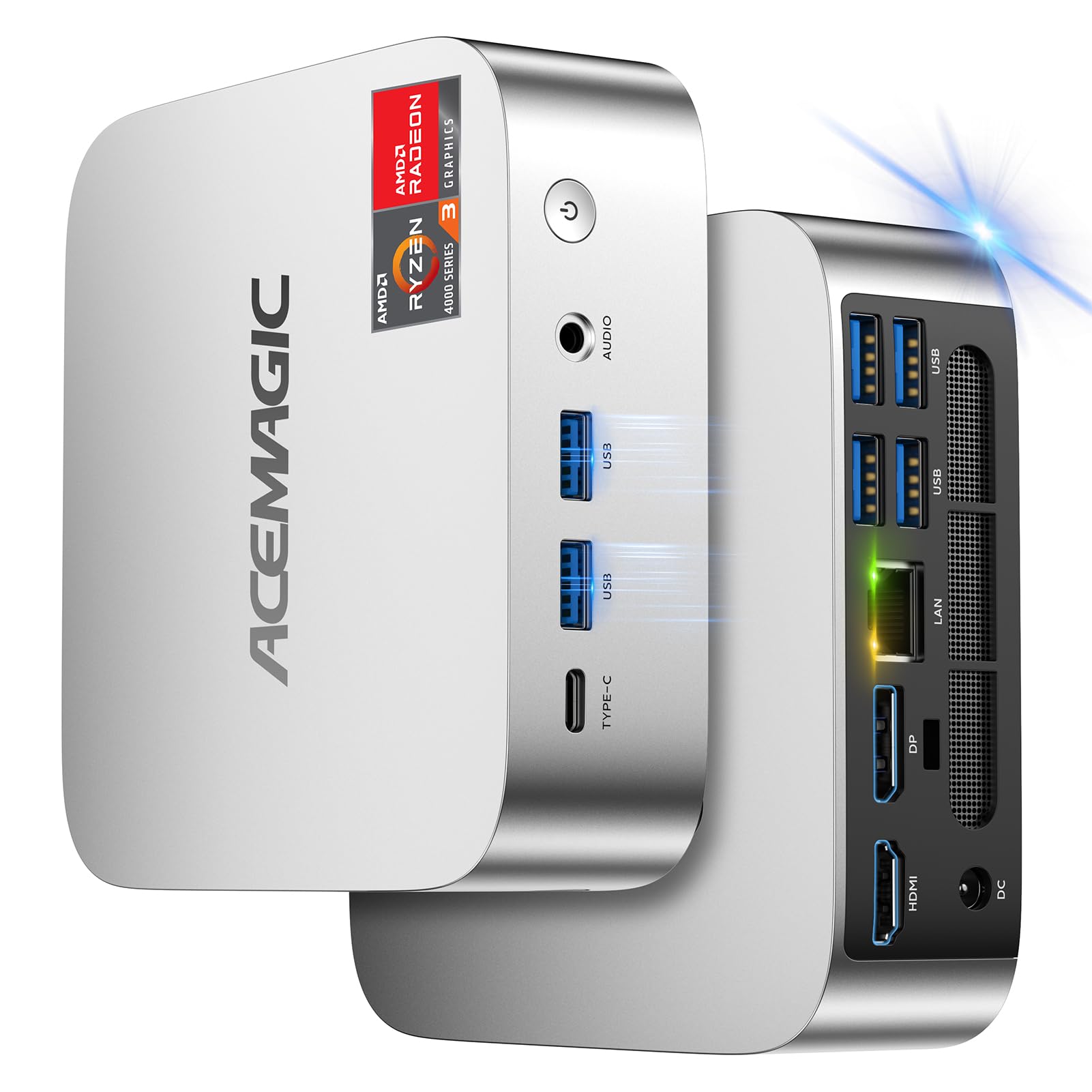 ACEMAGICIAN Kron K1 Mini PC Windows 11 Pro,AMD Ryzen R2544, 8GB RAM/256GB SSD - At Checkout - Sold by Liangop / FBA