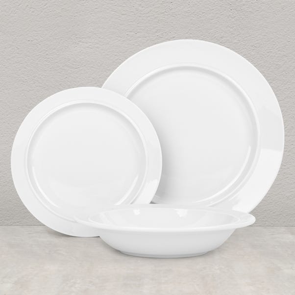 Mason 12 Piece White Dinner Set plus Free Click and Collect