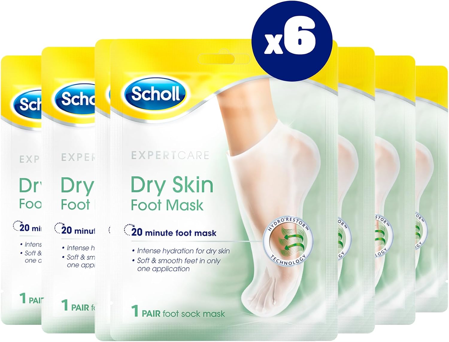 Deal: Scholl Expertare Dry Skin Foot Mask - Nourishing Foot Mask with Coconut Oil, Urea, and Shea Butter - Up To 24-Hour Moisture