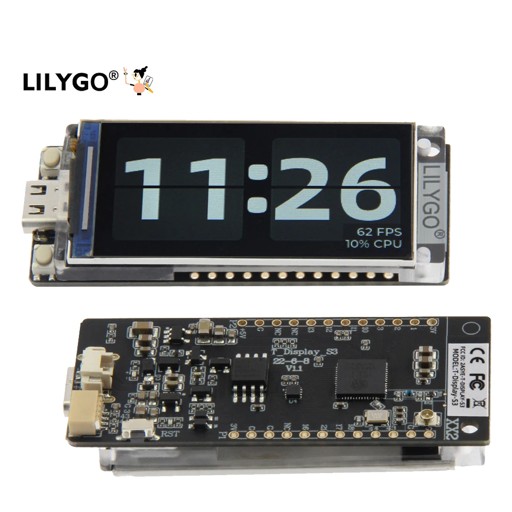 LILYGO T-Display-S3 ESP32-S3 Board – 1.9" IPS LCD, Wi-Fi/BT Welcome deal @ Shenzhen Xinyuan Electronic Technology Co., Ltd