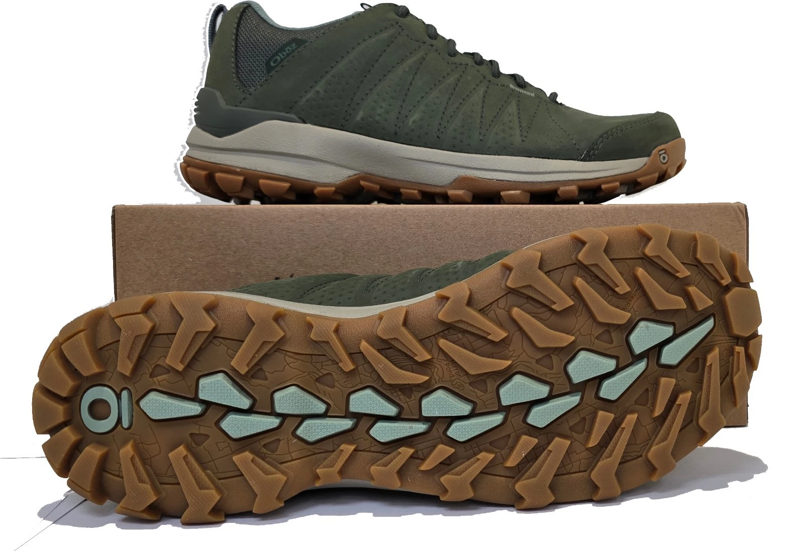 Oboz | Sypes Low Leather B-Dry | Women's Waterproof Outdoor Shoes | Thyme (UK Mainland) - Sold by TriSportsResort