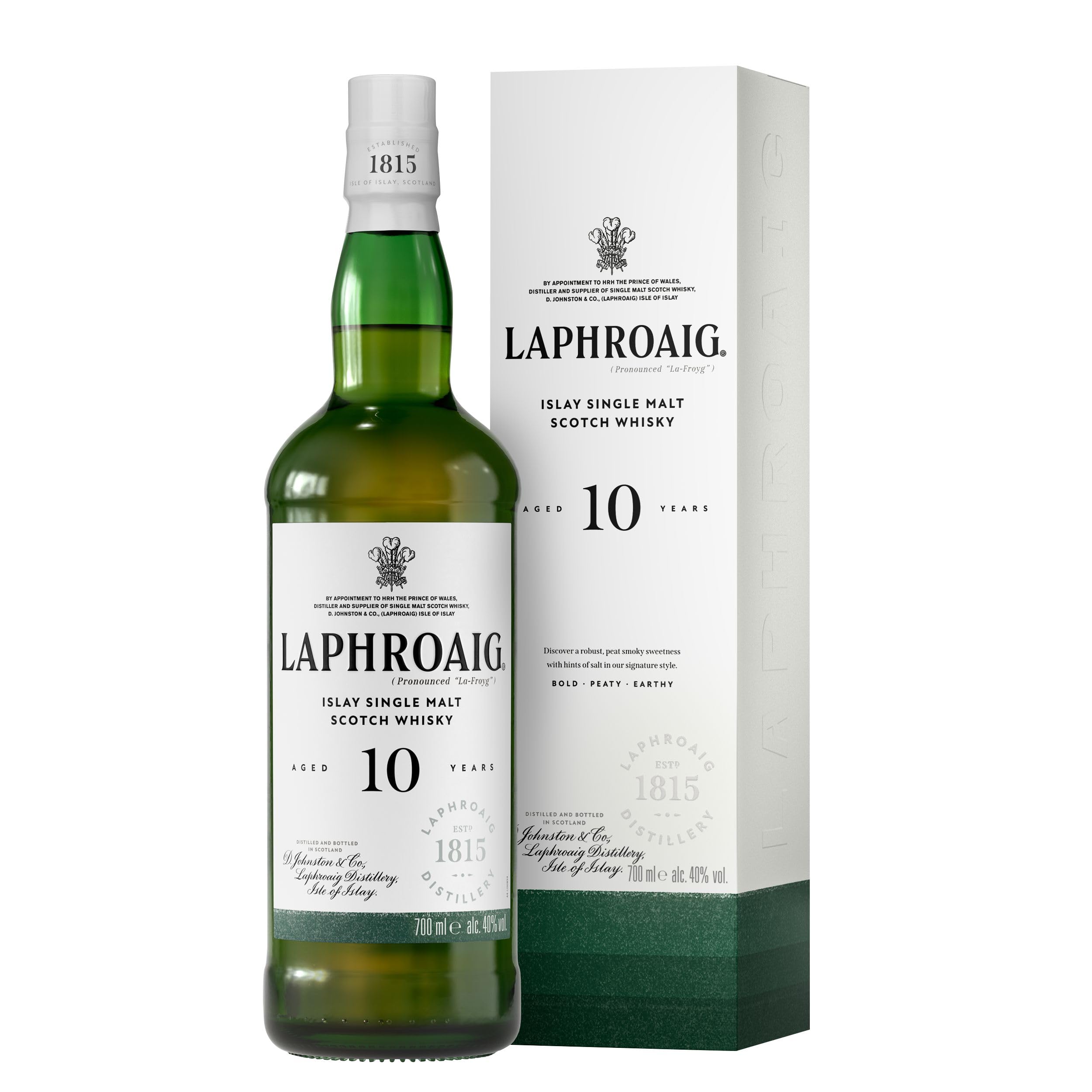 Laphroaig 10 Year Old Single Malt Whisky, 40% - 70cl