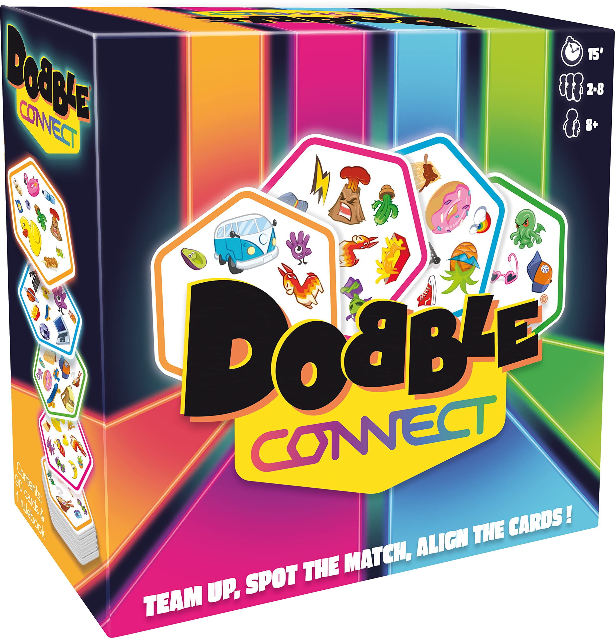 Asmodee | Dobble Connect | Fun Family Card Game | Fast-Paced Observation Game