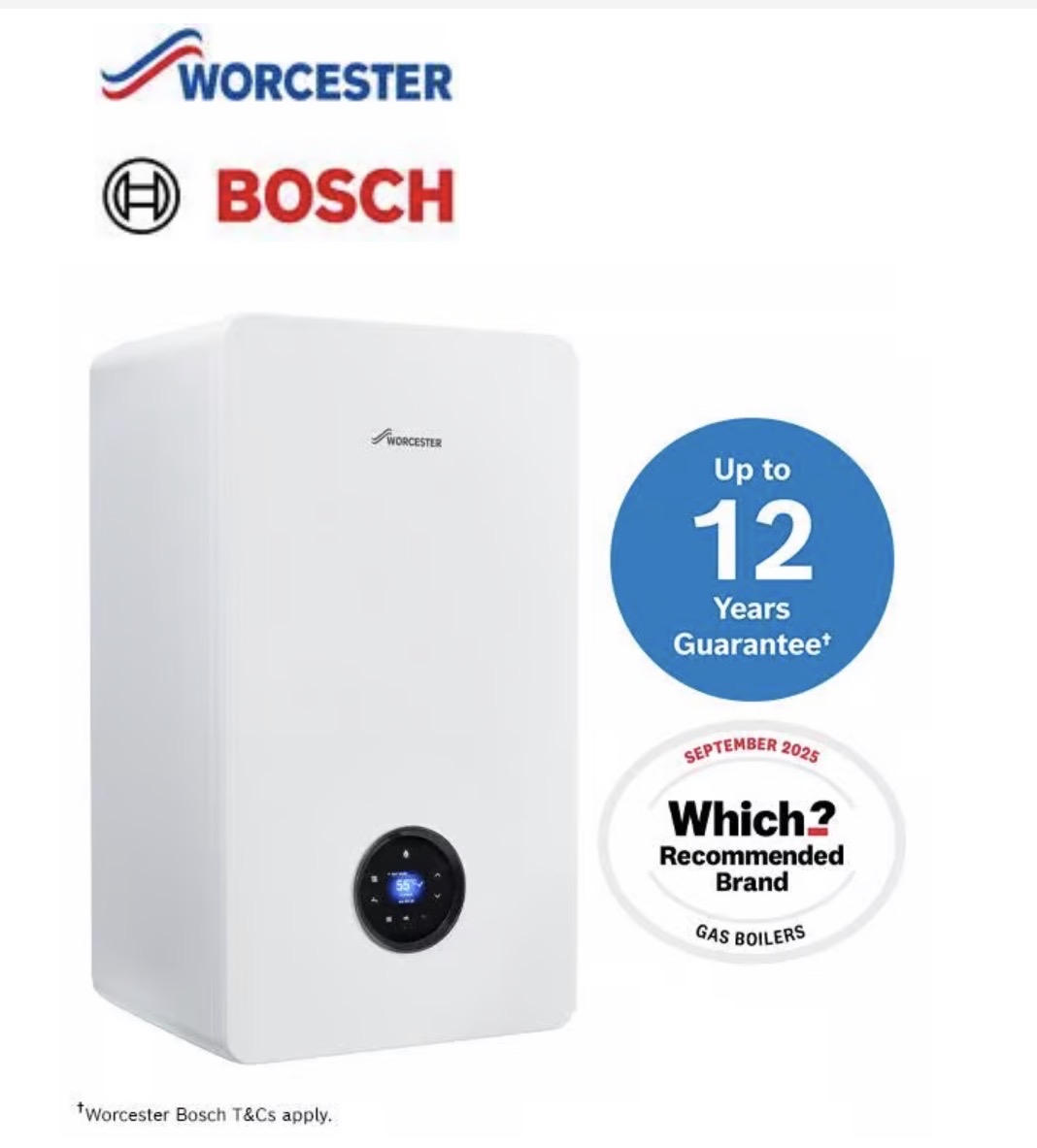 Worcester Bosch Greenstar 8000+ 32 kW Natural Gas Combi Boiler 7736702578