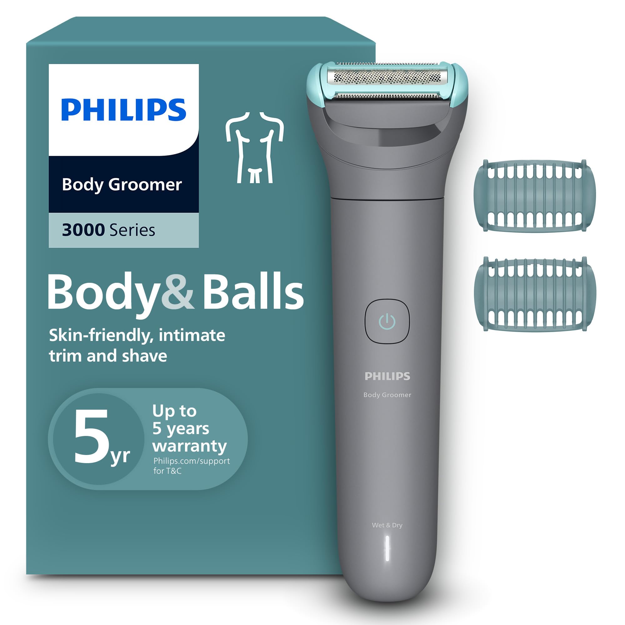 Philips Body Groomer 3000 "Body and Balls" Triple Protect Shave System - Model BG3480/15