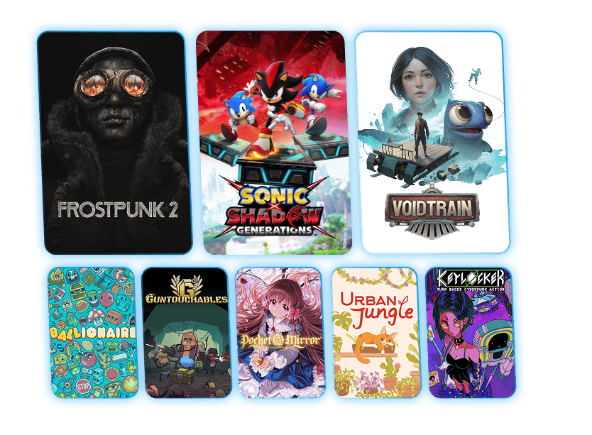 Humble Choice September 2026 - Frostpunk 2, SONIC X SHADOW GENERATIONS, Voidtrain, Ballionaire + 4 games on PC (Digital)