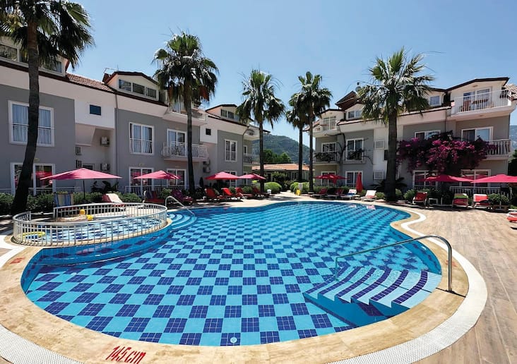 7nts sc Turkey for 2 adults and 2 children £267pp - Villa Dolunay Apart Hotel in Datca Dalyan, Flight from Belfast 24 Aug (full Tui package)