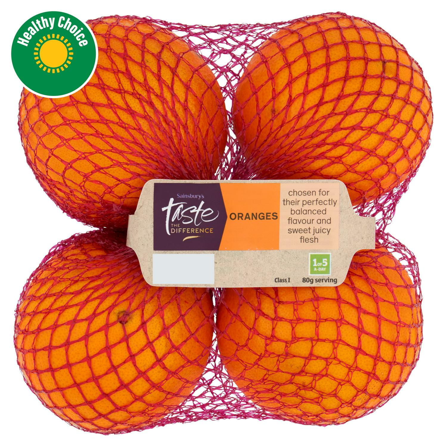 Sainsbury's Oranges, Taste the Difference x4 ( Nectar Price)