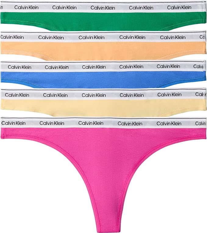 Calvin Klein Women's Thong 5 Pk - Sizes M & L