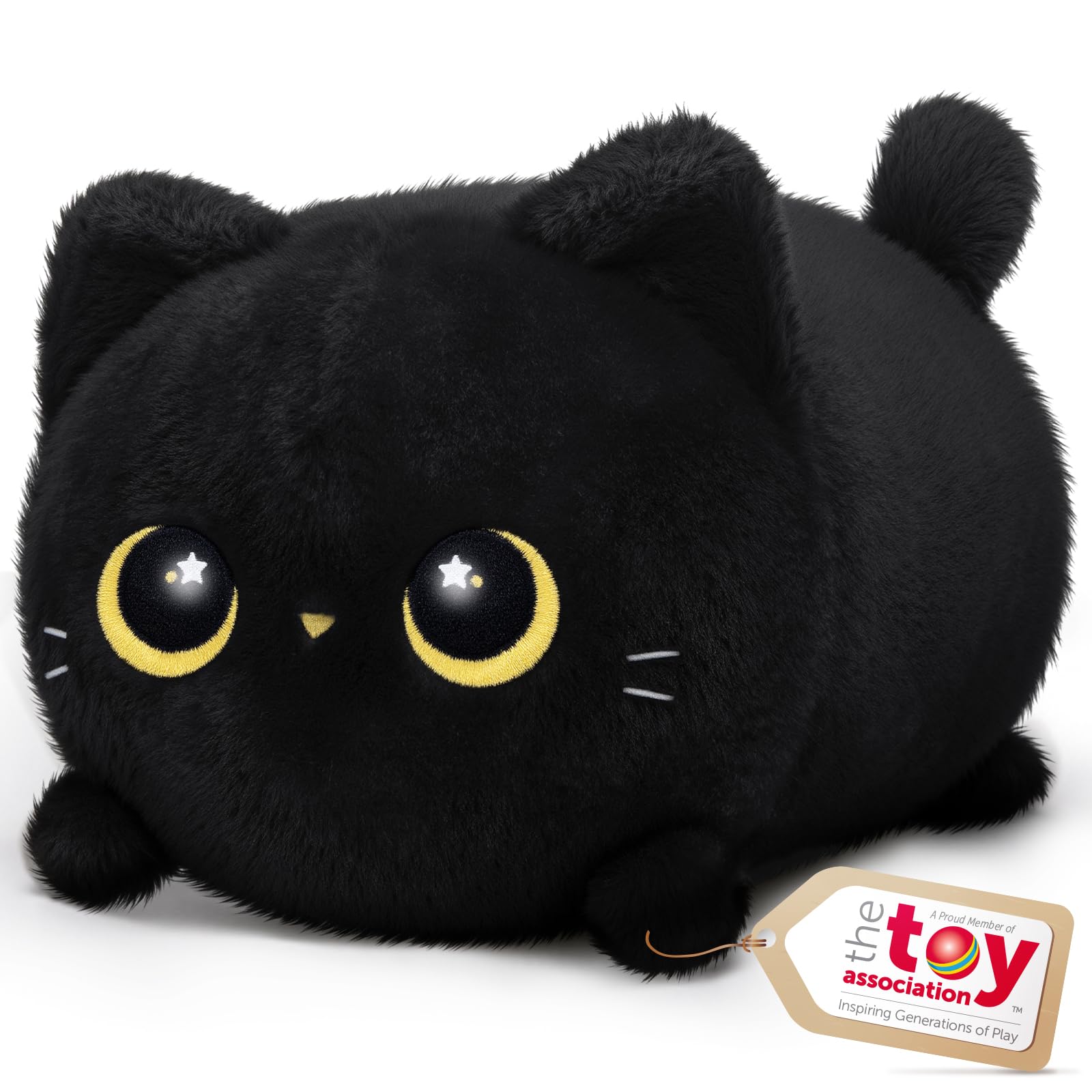 Mewaii Black Cat Plush, Kawaii Plushies, Ultra-Soft, 20cm Gentle Machine Washable - Sold by Mewaii-UK / FBA